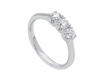 Anello Babila Milano Donna Trilogy in Oro bianco Diamante 0.30 Ct BBB13030B - BBB13030B